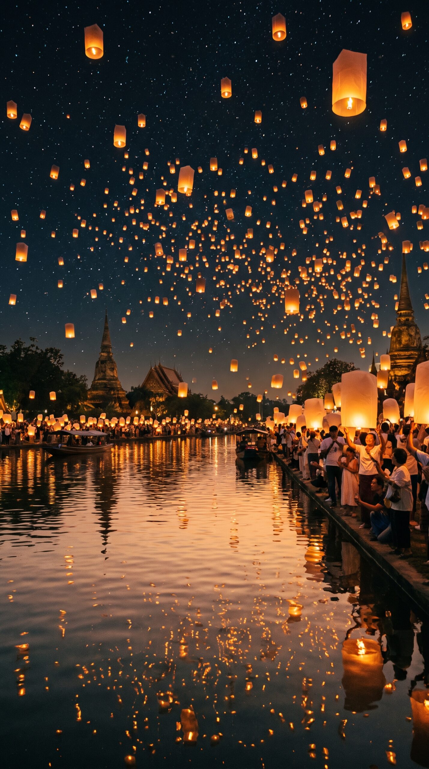 Floating Lantern Festival Wallpaper